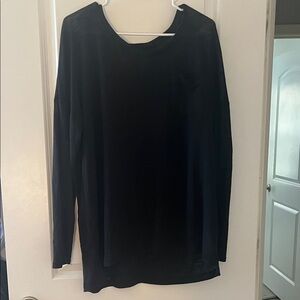 Old Navy Black Boyfriend Long Sleeve